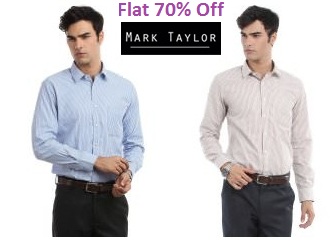 India Desire : Amazon - Flat 65% Off On Mark Taylor Shirts Starting At Rs 367 Only